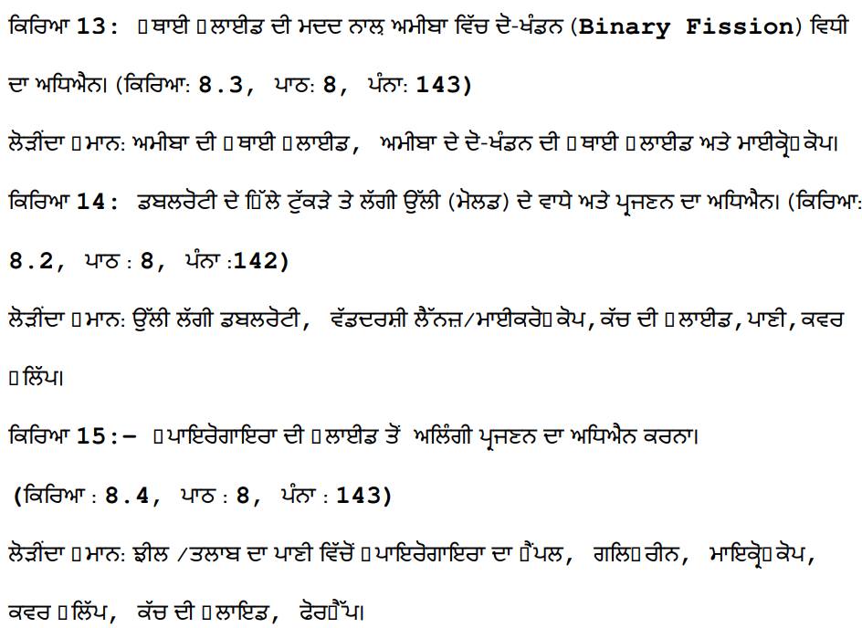 pseb class 10 science syllabus