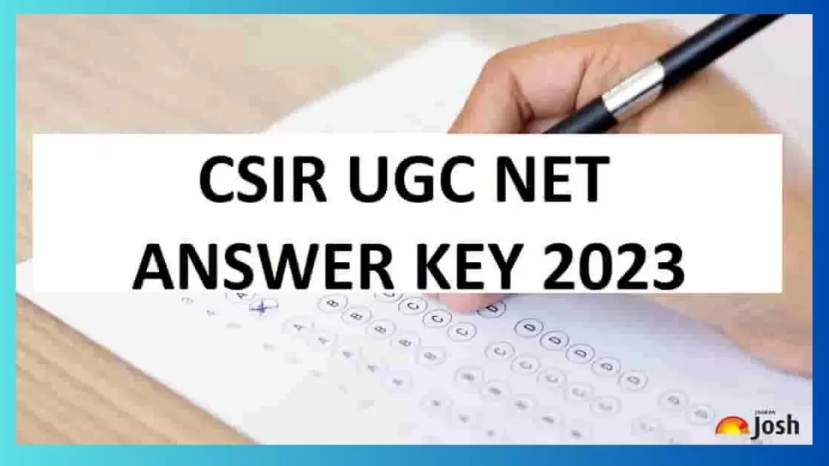 Csir ugc net answer key 2023 out csirnet