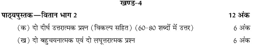  RBSE class 12 हिंदी अनिवार्य syllabus 2024 