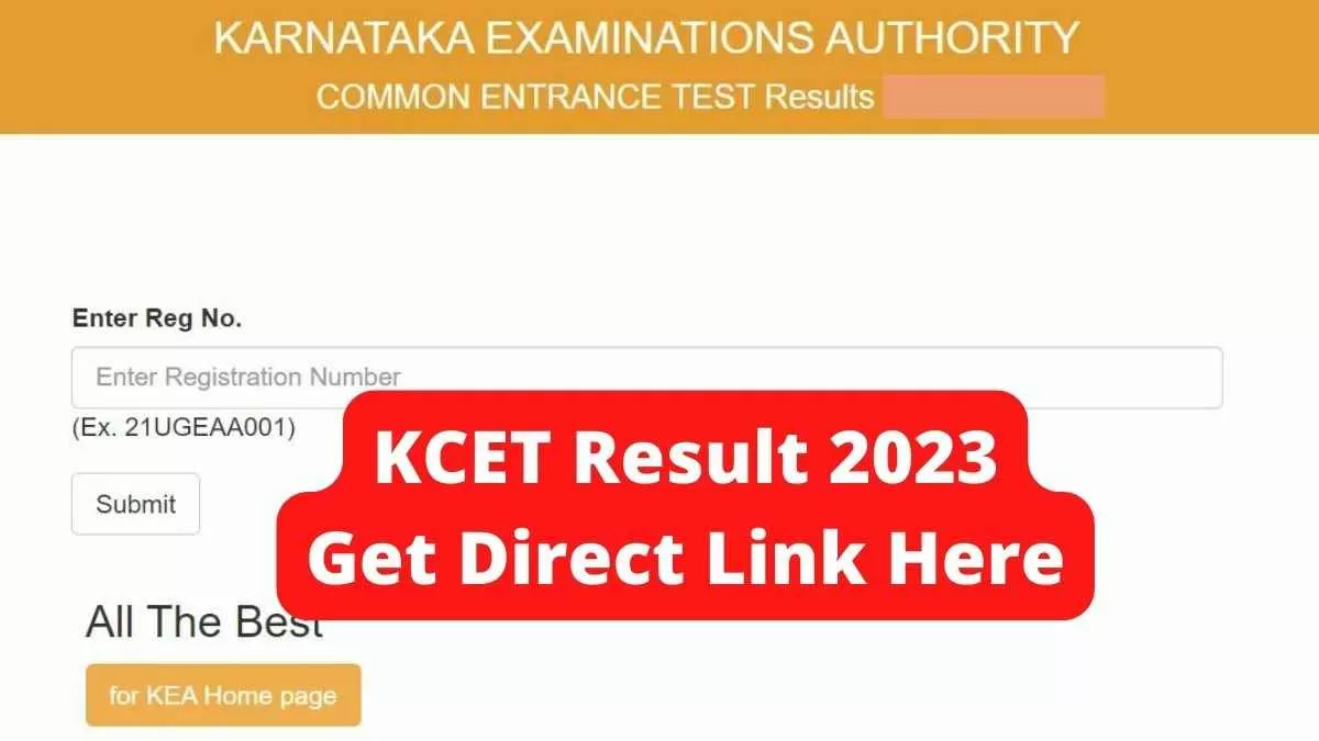 KCET Result 2023 at kea.kar.nic.in, cetonline.karnataka.gov.in