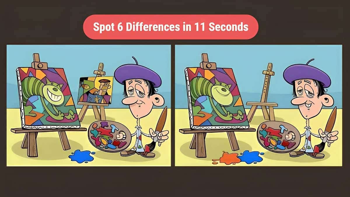 Spot 6 Differences in 11 Seconds