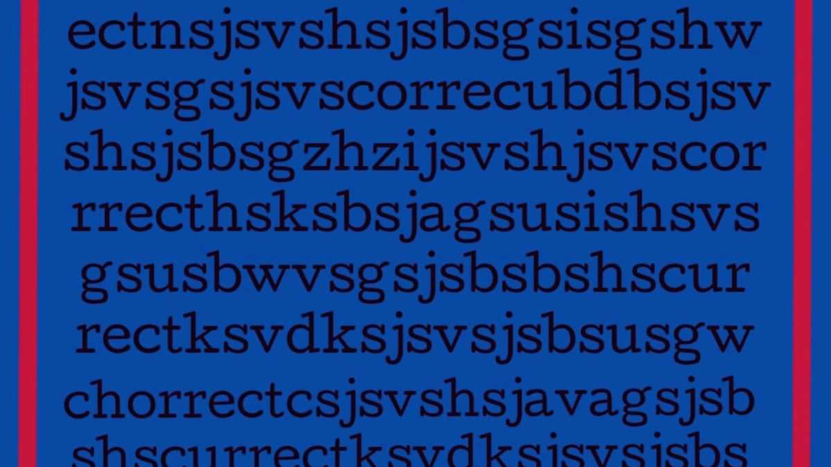 Word Puzzle: Can you spot the correct spelling of 'CORRECT' in the word puzzle?
