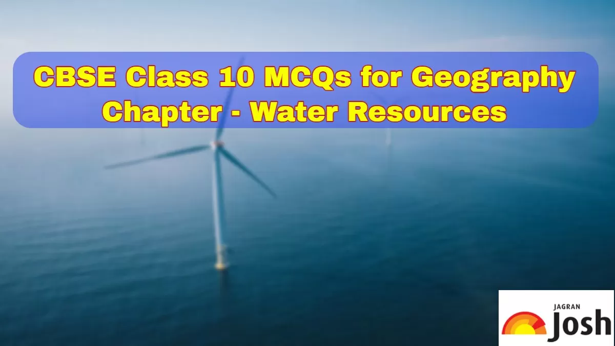 Download MCQs for CBSE Class 10 Geography Chapter 3 Water Resources in PDF 
