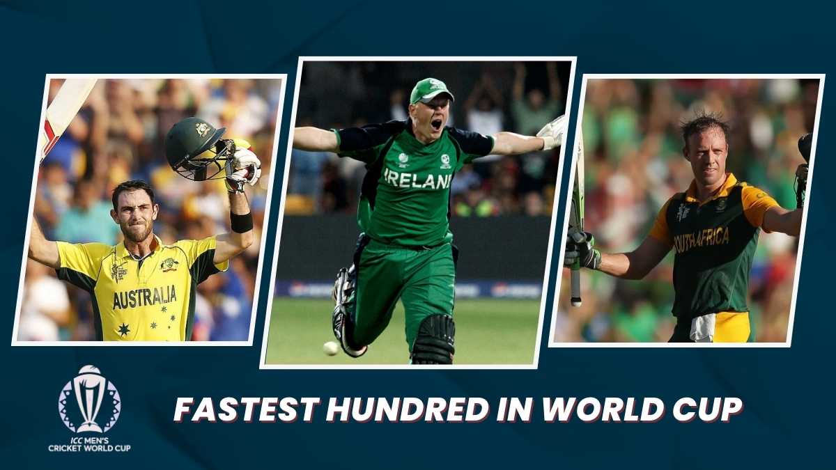 Fastest Century In ICC ODI World Cup History (1975-2019)