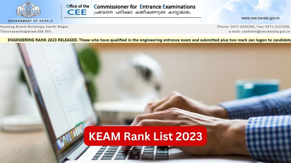 KEAM 2023 Rank List