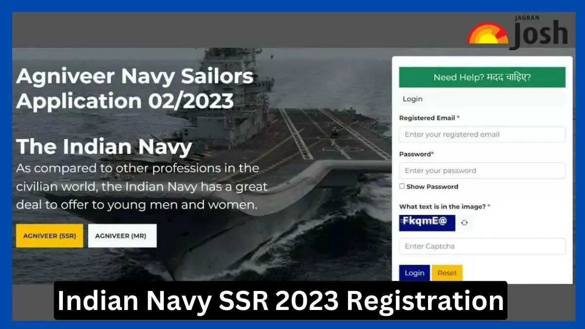 Indian Navy SSR 2023 Registration Ends Today @agniveernavy.cdac.in