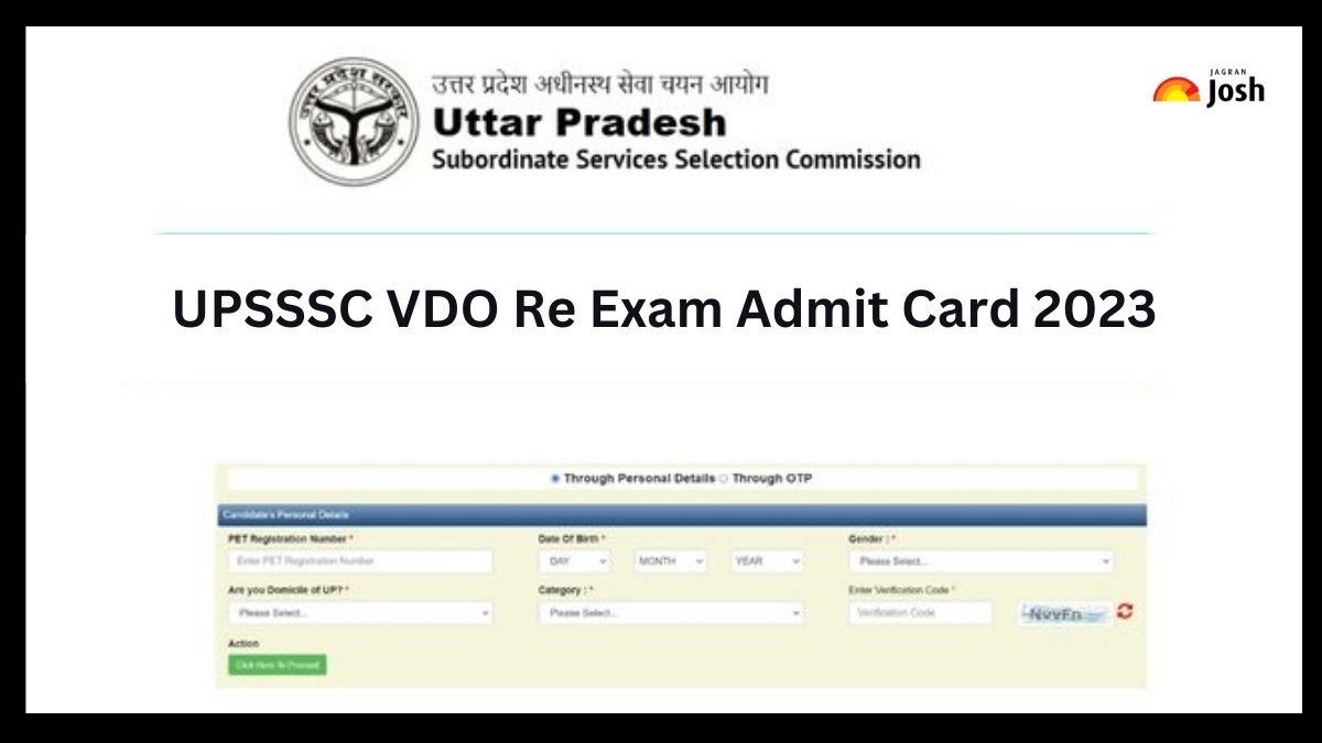 UPSSSC VDO Admit Card 2023: यूपी वीडीओ री-एग्जाम एडमिट कार्ड upsssc.gov.in पर घोषित, इस लिंक से डाउनलोड करें हॉल टिकट