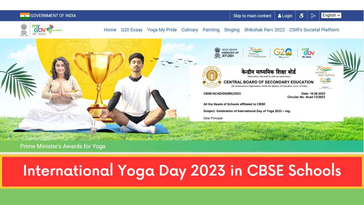 International Yoga Day 2023 Today: CBSE Released Activities