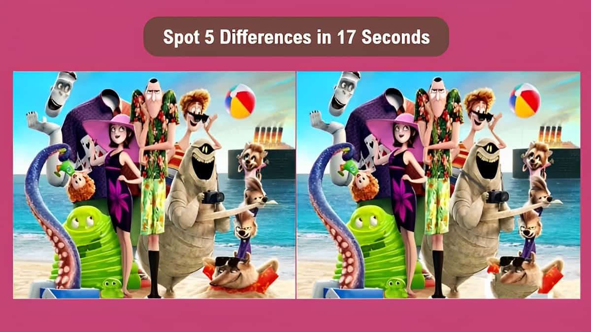 Only the smartest people can spot 5 differences in 17 seconds!