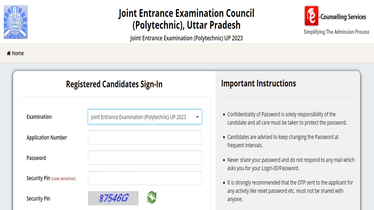JEECUP application correction window opens