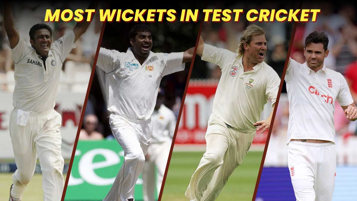 Most Wickets in Test Cricket 1 Muthiah Muralidaran, 2 Shane Warne