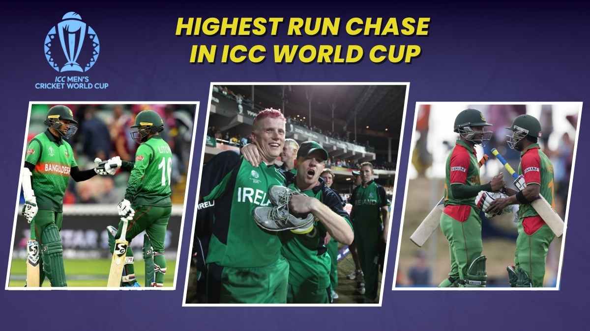 Highest Run Chase in ICC ODI World Cup History (1975-2019)
