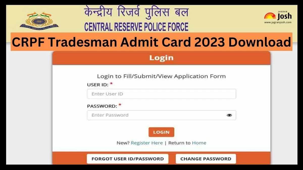 CRPF Admit Card 2023 Out: कांस्टेबल भर्ती परीक्षा का एडमिट कार्ड घोषित ...