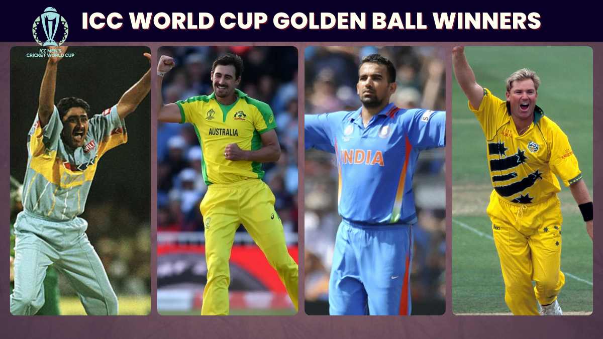 ICC Cricket World Cup Golden Ball Winners List (1975-2023)