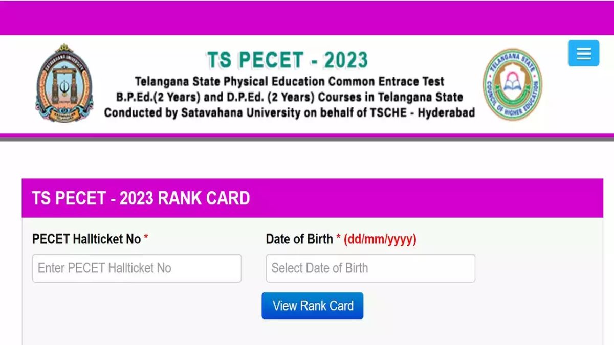 TS PECET Result 2023 OUT