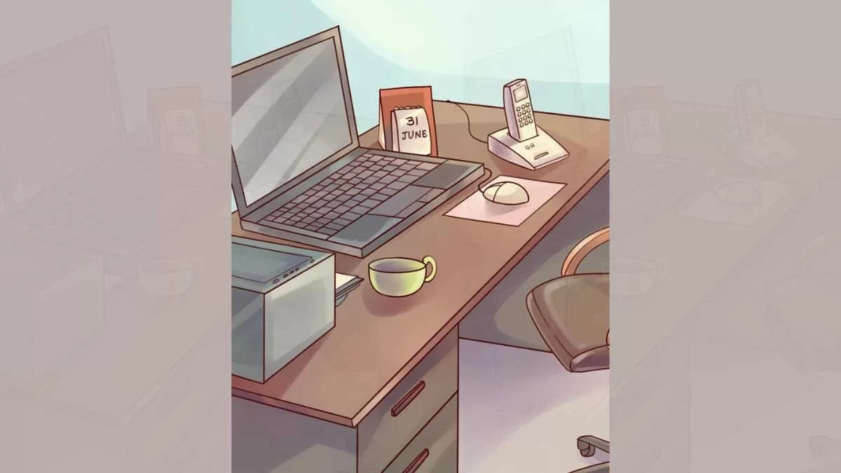 Find the mistake in office desk picture in 6 seconds
