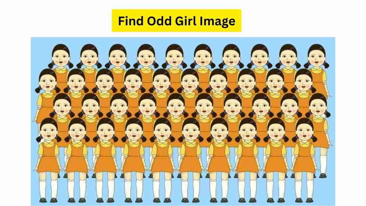 Do you see an odd girl here?