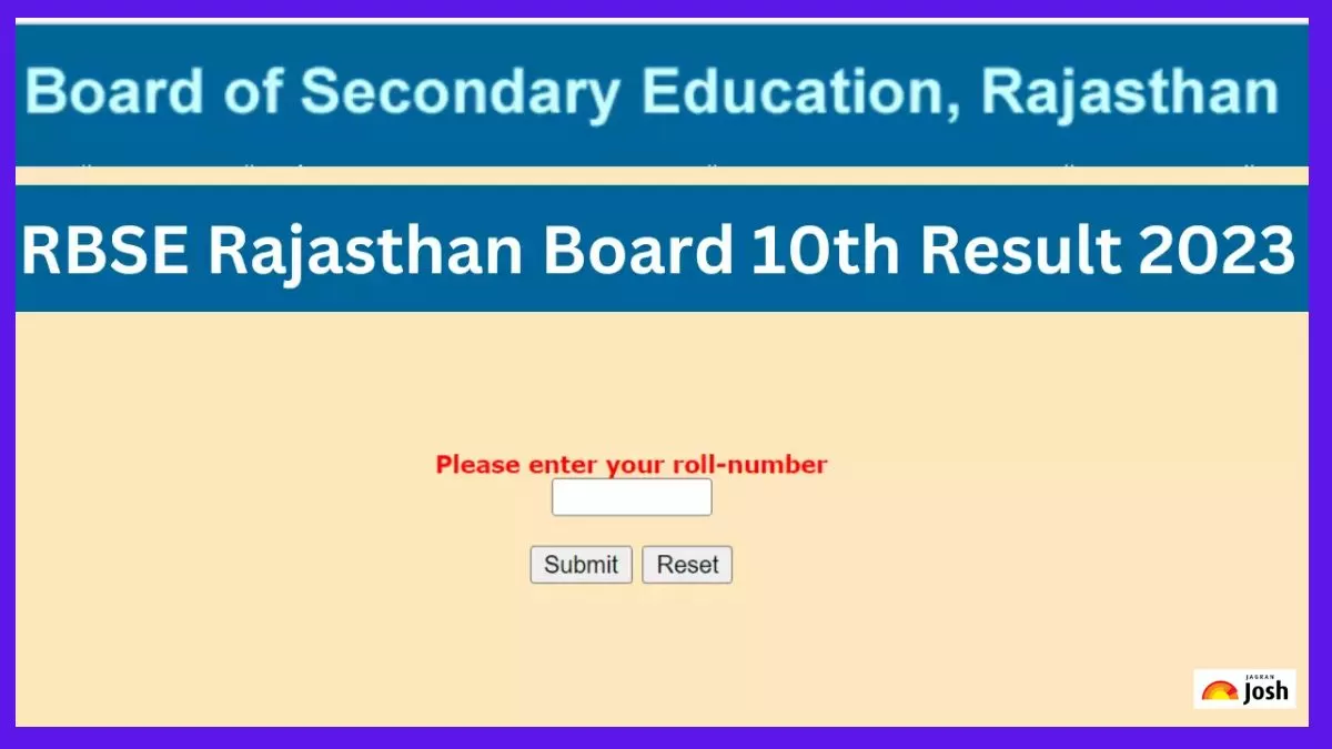 rajeduboard.rajasthan.gov.in पर देखें राजस्थान बोर्ड 10वीं  रिजल्ट 2023
