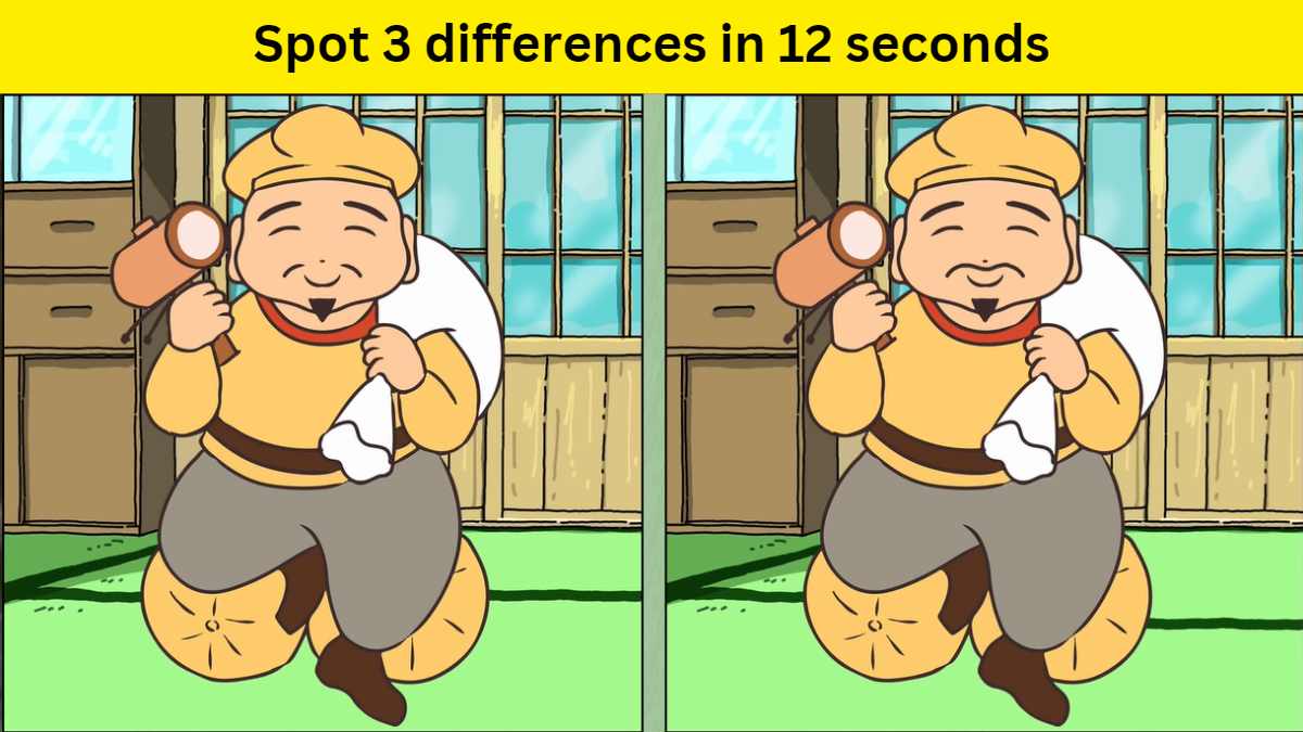 Spot the difference- Spot 3 differences in 12 seconds