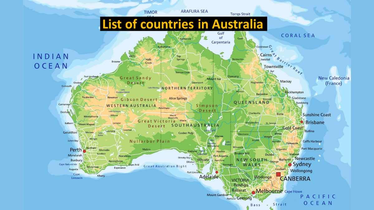 Official Listing of Countries by Region of the World