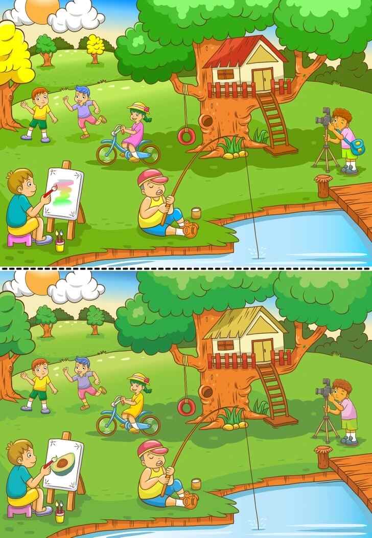 Spot 6 Differences in 13 Seconds