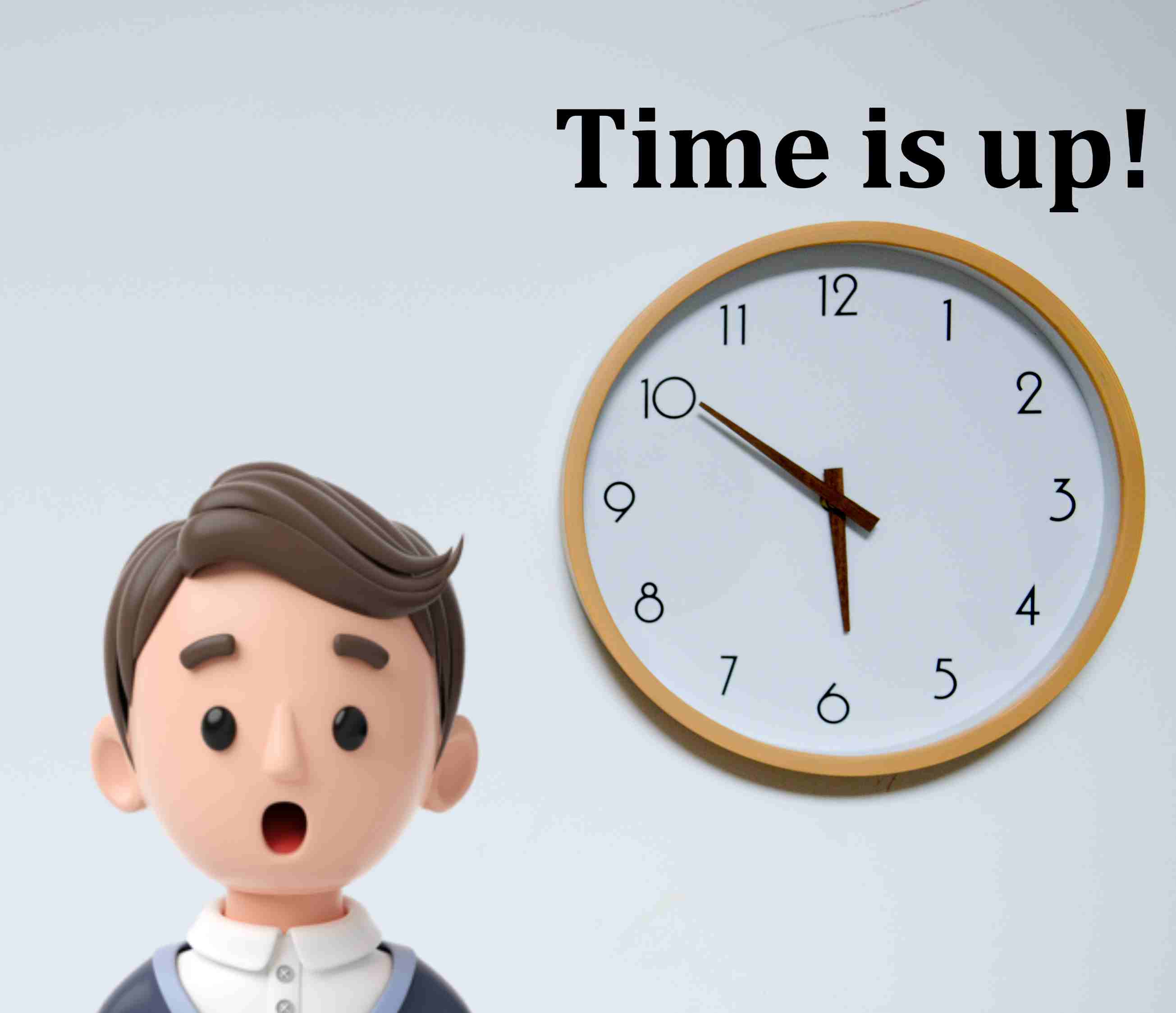 Time up warning for riddle