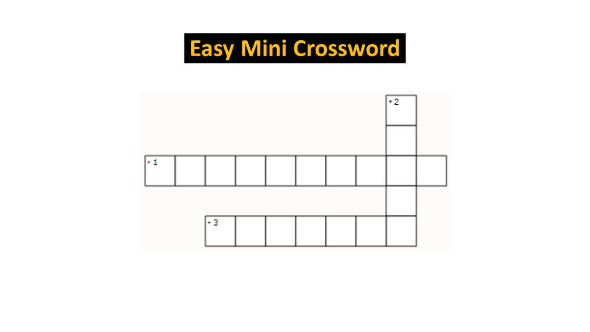 Mini Crossword with Answers: June 29, 2023 