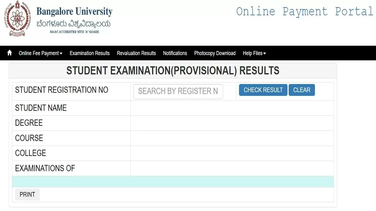 Bangalore University Result 2023