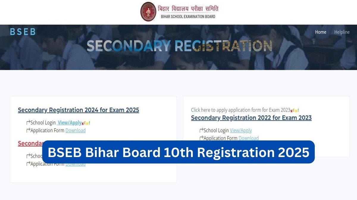 Bihar Board Matric Registration 2025 Starts, Know How to Download BSEB