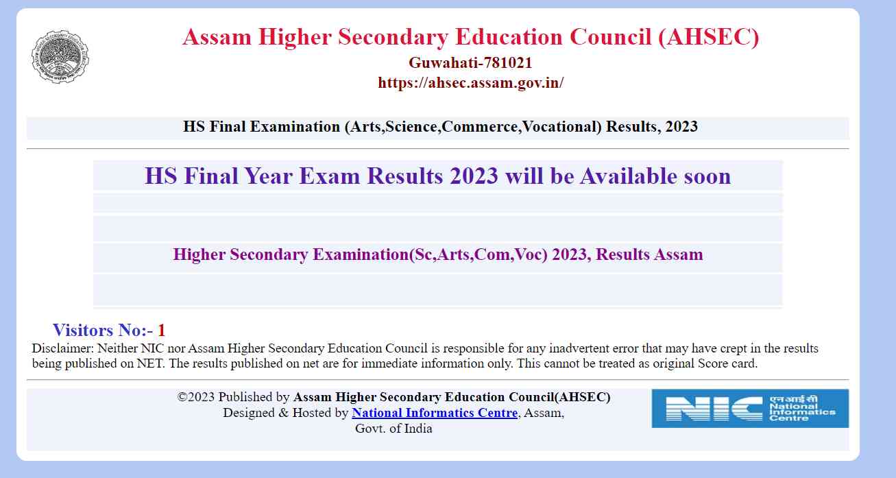 Ahsec Assam Hs 12th Result 2023 Declared 7012 Percent Pass In Arts Get Direct Result Link At