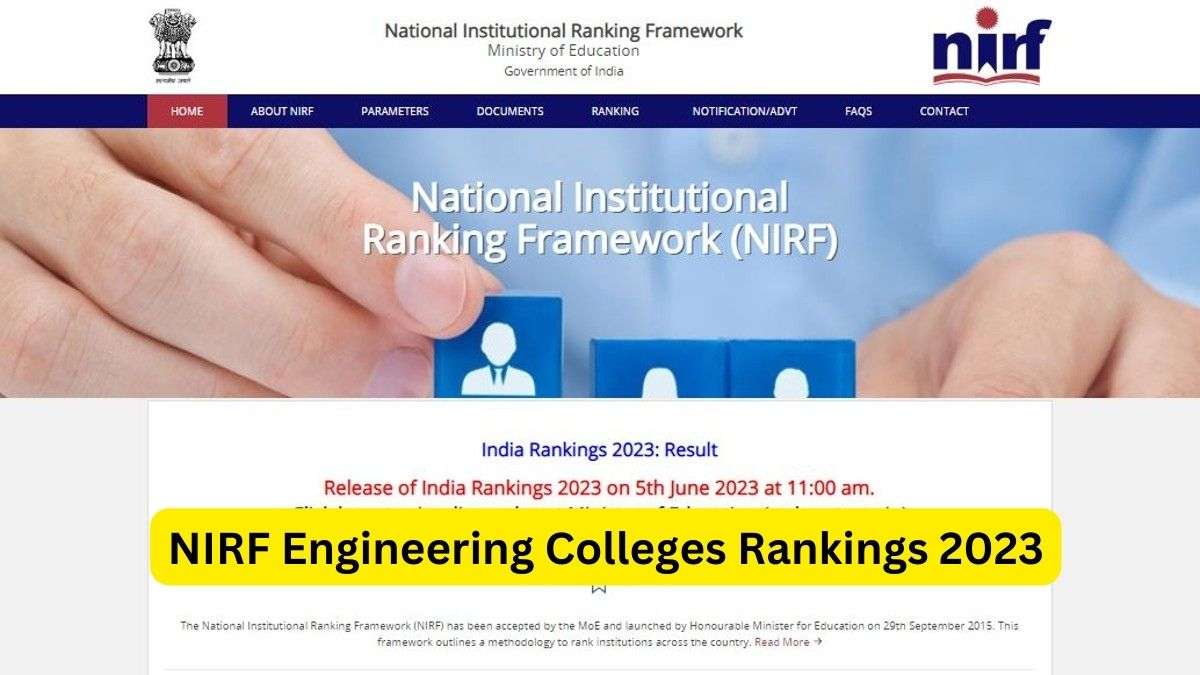 NIRF Rankings 2023 Engineering IIT Madras Remains at Top Position