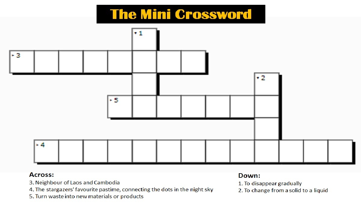 Mini Crossword with Answers: August 11, 2023