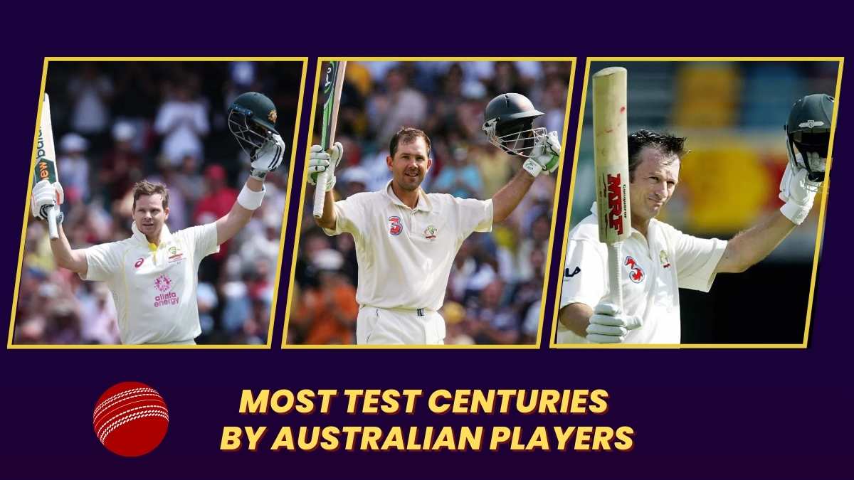 Most Test Centuries By Australian Players