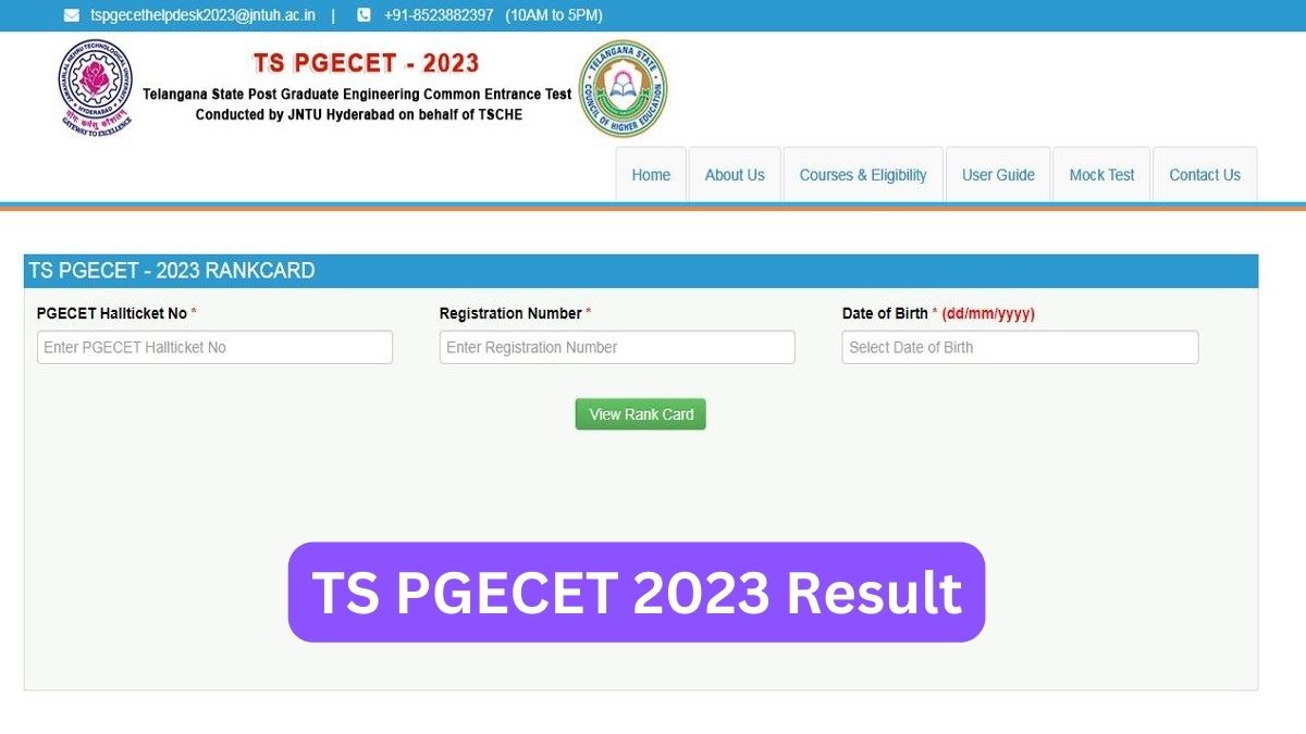 TS PGECET 2023 Result Declared, Check Steps To Download Here ...