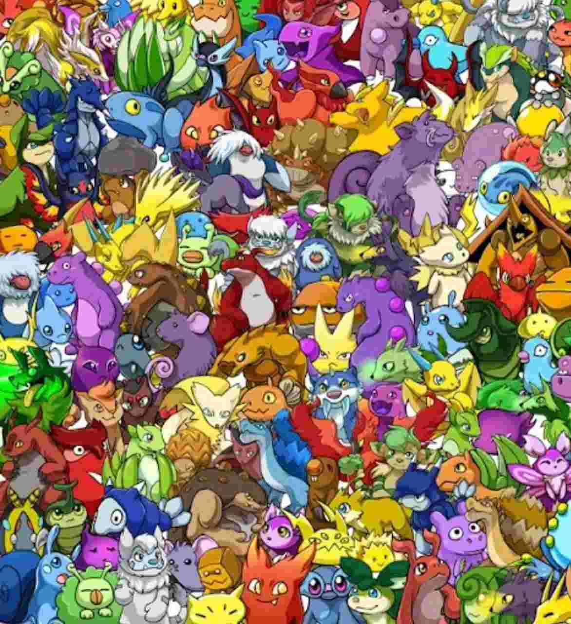 Optical Illusion: Find the Hidden Panda among Pokemons within 11 seconds