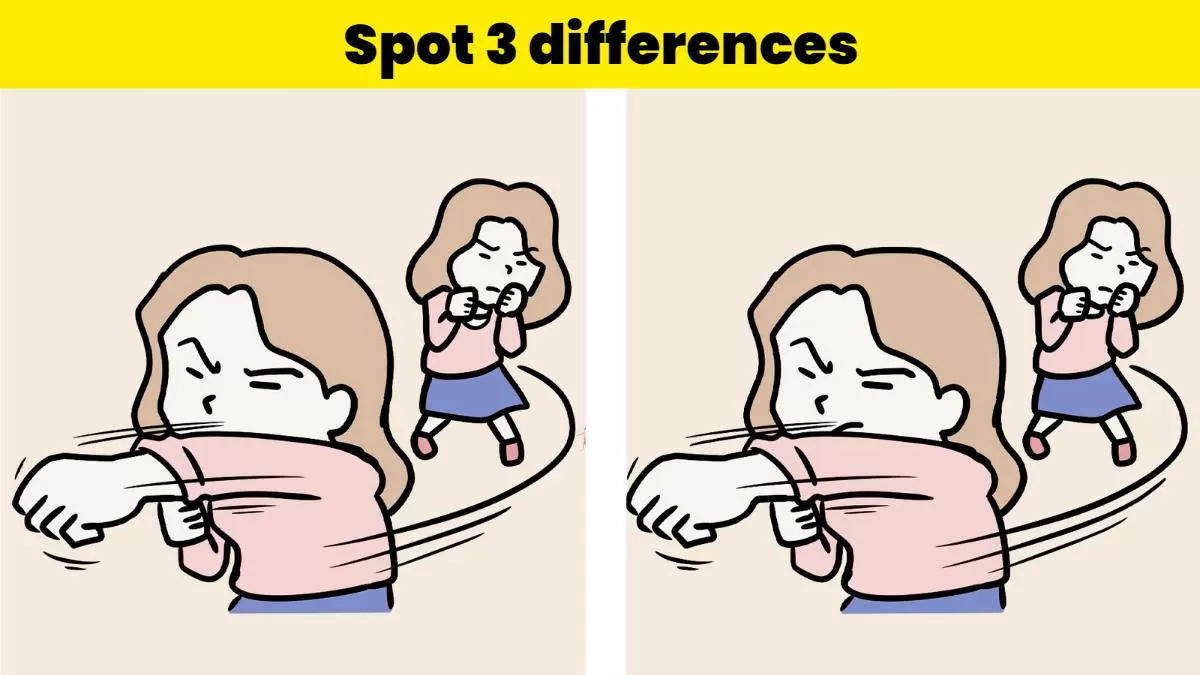 Spot the difference- Spot 3 differences in 9 seconds