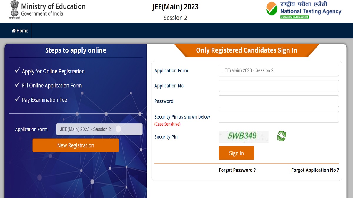 JEE Main 2023 Session 2 Registrations Close on March 12