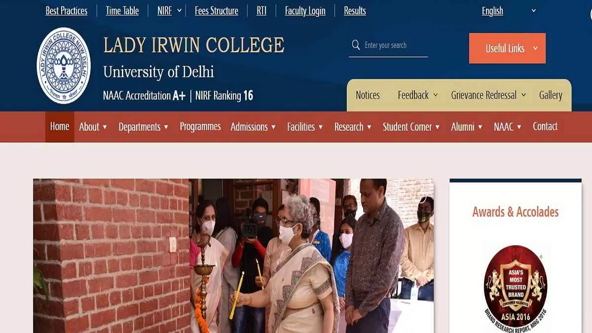 Lady Irwin College Assistant Professor Recruitment 2023