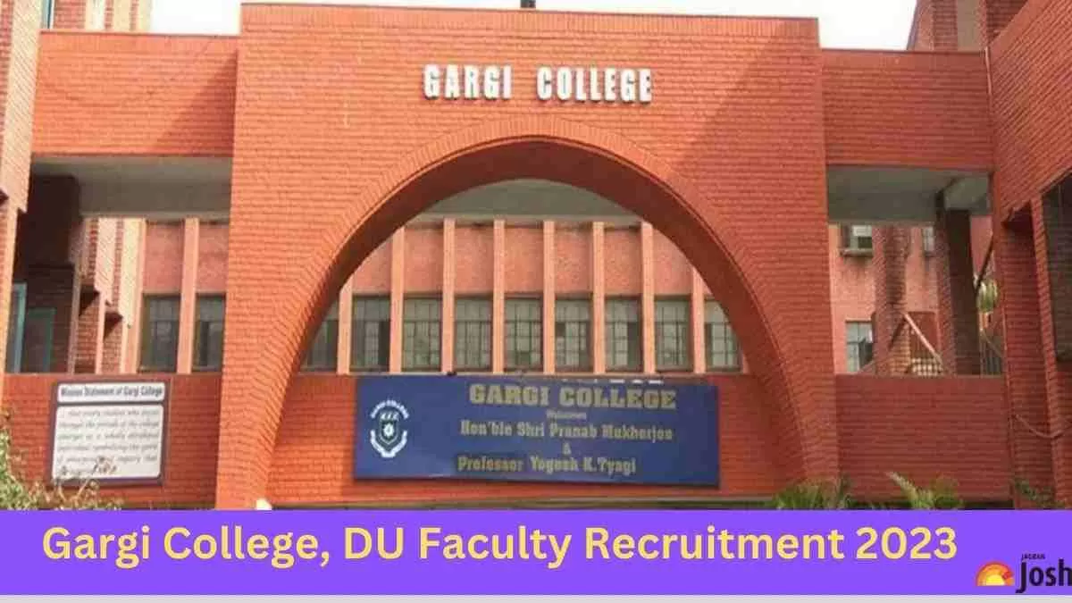 GARGI COLLEGE (DELHI UNIVERSITY) HAS ANNOUNCED RECRUITMENT FOR ASSISTANT PROFESSOR POSTS