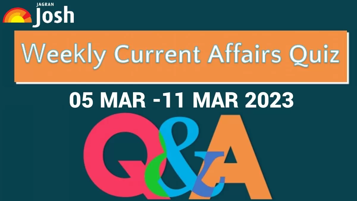 Weekly Current Affairs Quiz