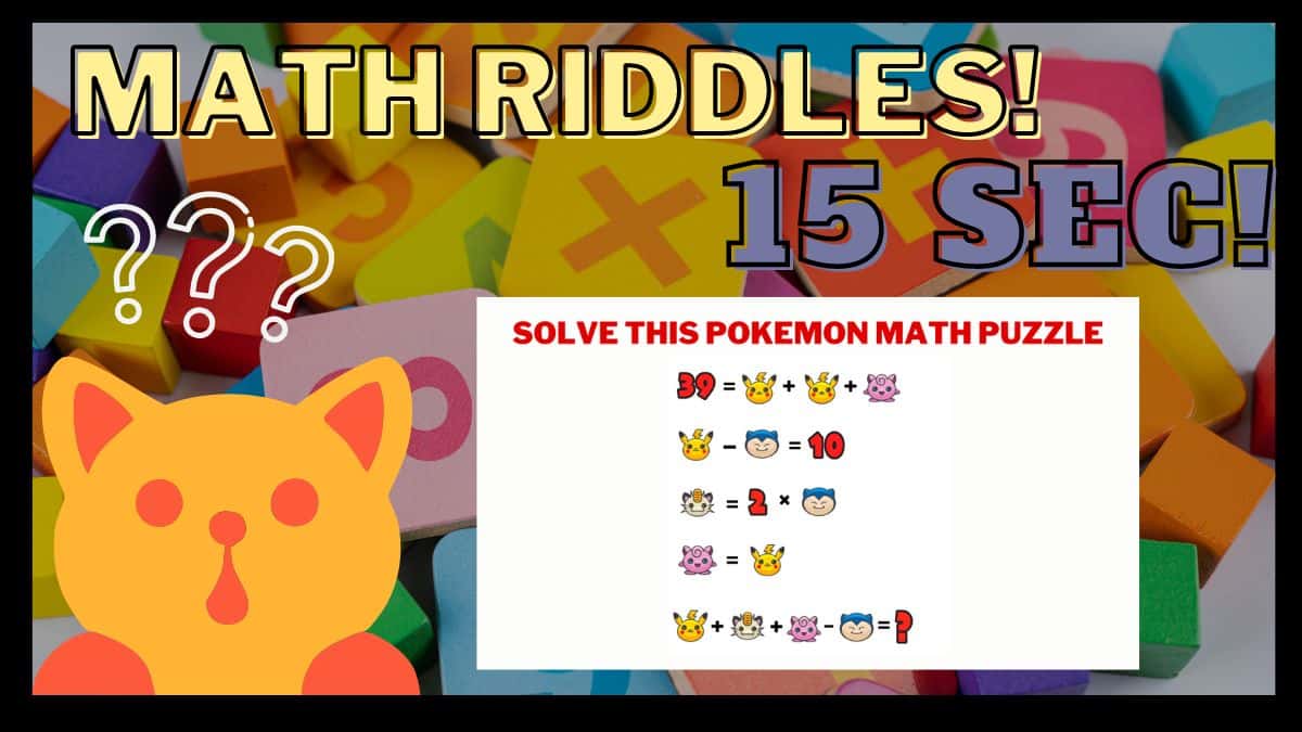  Can You Solve Pokemon Puzzle In 15 Seconds 