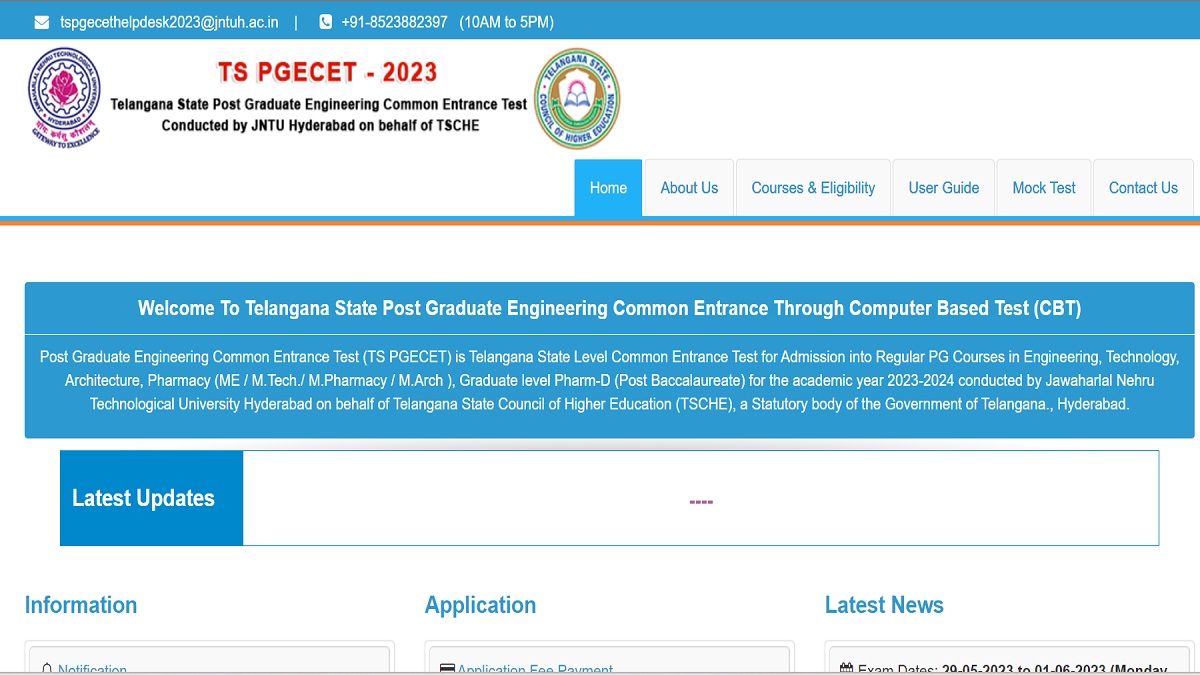 TS PGECET 2023: Exam Schedule Released