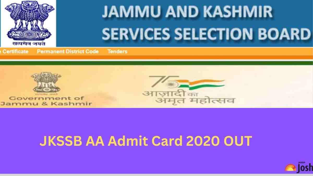 J&K SSB ACCOUNTS ASSISANT ADMIT CARD 2020 RELEASED