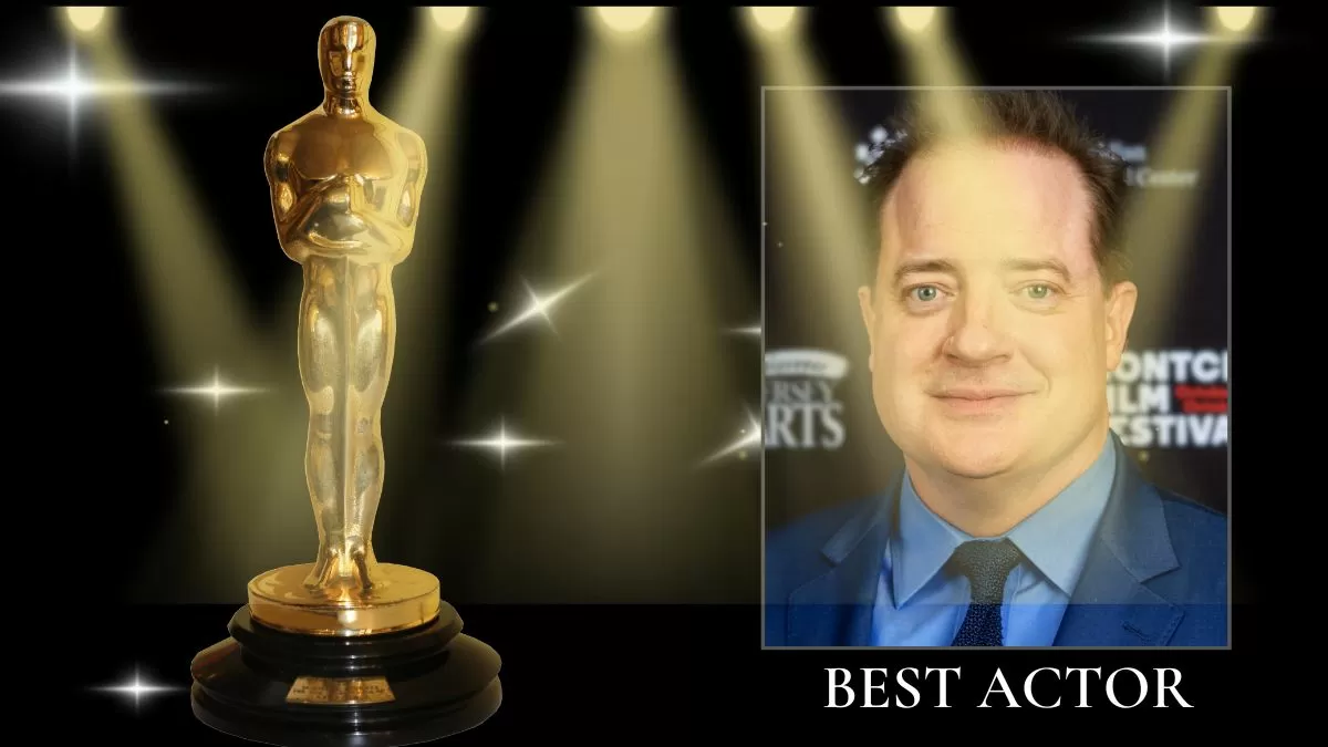 Oscar 2023 Brendan Fraser Wins Best Actor for The Whale at 95th Academy Awards Show