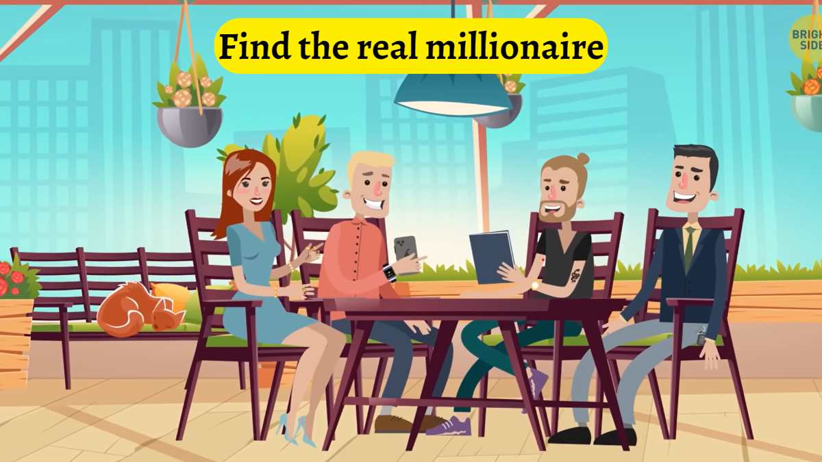 Brain Teaser IQ Test- Spot the real millionaire at the cafe in 6 seconds