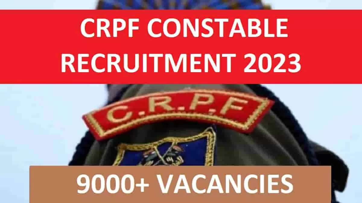 CRPF Constable Recruitment 2023