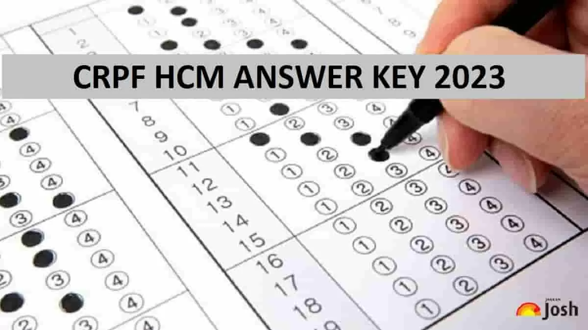 CRPF HCM Answer Key 2023