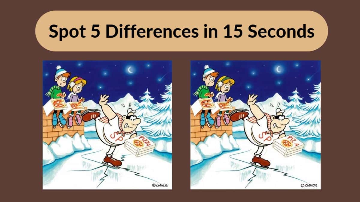 Spot The Difference: Can you spot the difference between the two images in  2 seconds?