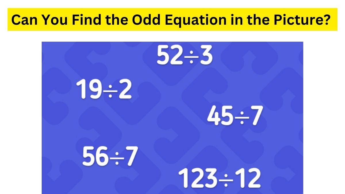 Try Your Hands On This Mathematical Brain Teaser.