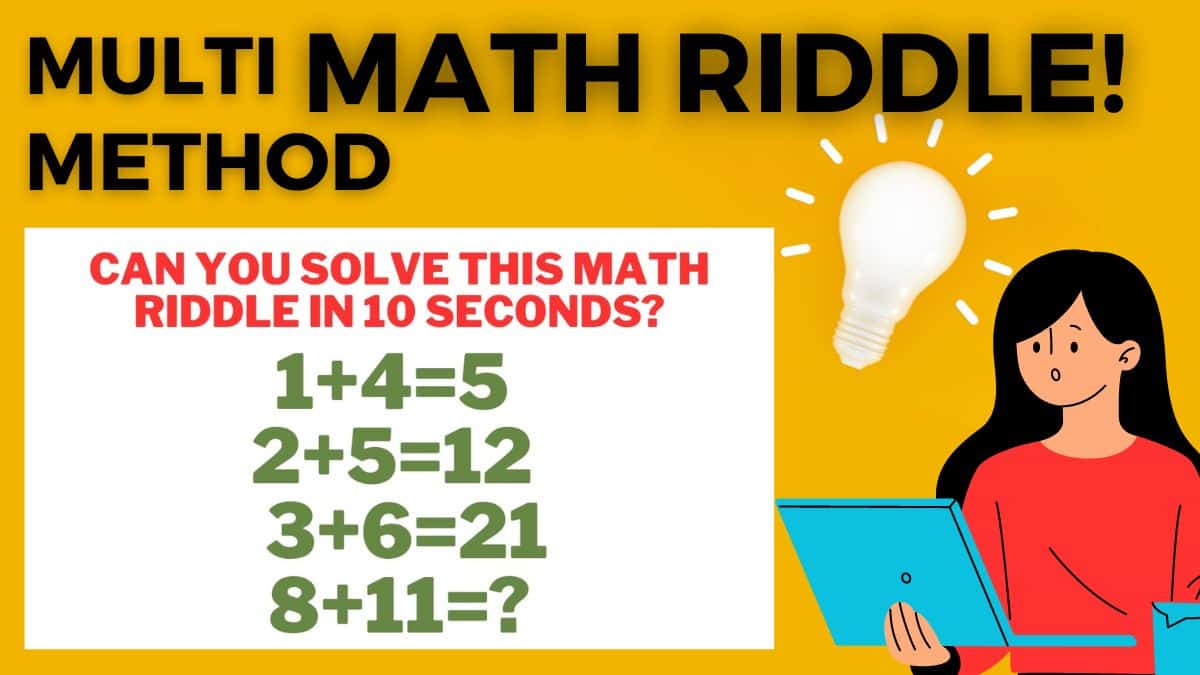 Math Riddles: Can You Solve This Multimethod Math Puzzle Within 15 Seconds? Test Your IQ